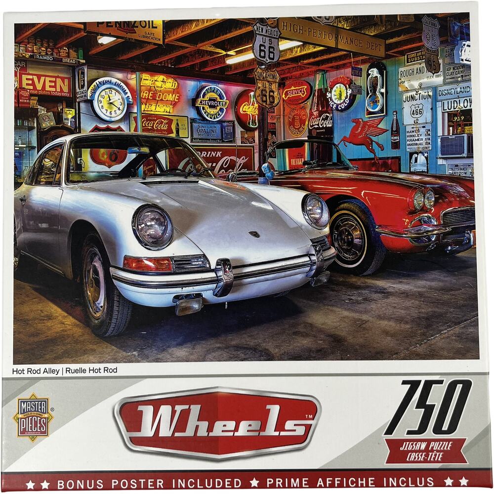 MasterPieces Wheels Classic Silver Car 750 Piece Puzzle NIB